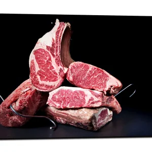 Tableau Décoration Boucherie – Pièces de Bœuf Maturé