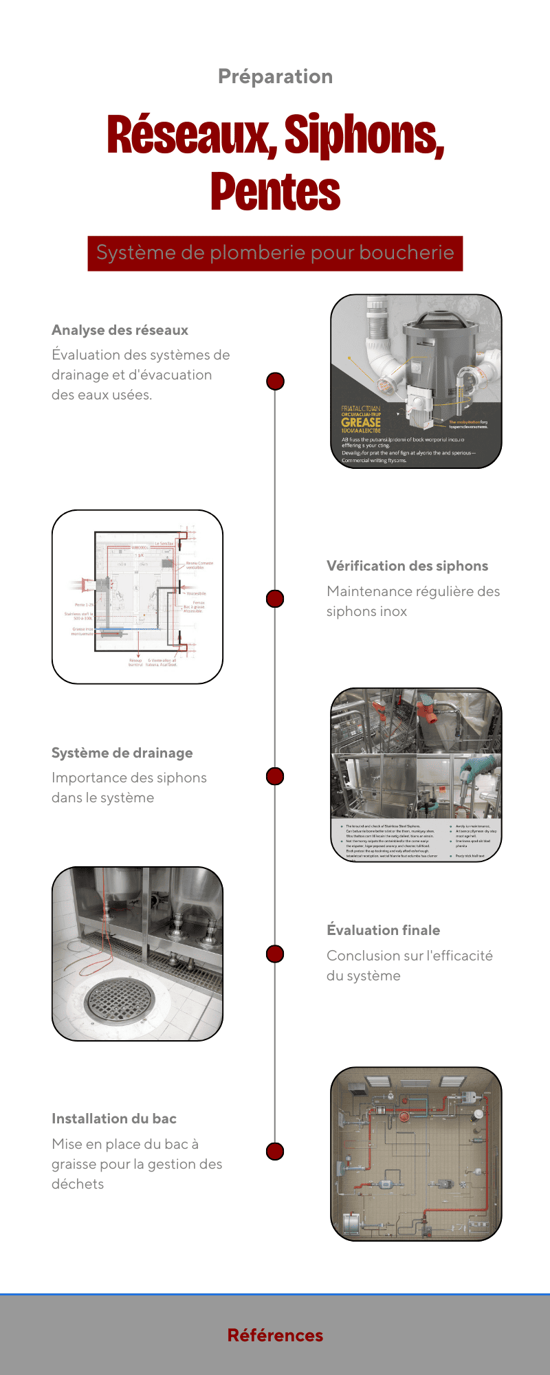 Reseaux siphon boucherie
