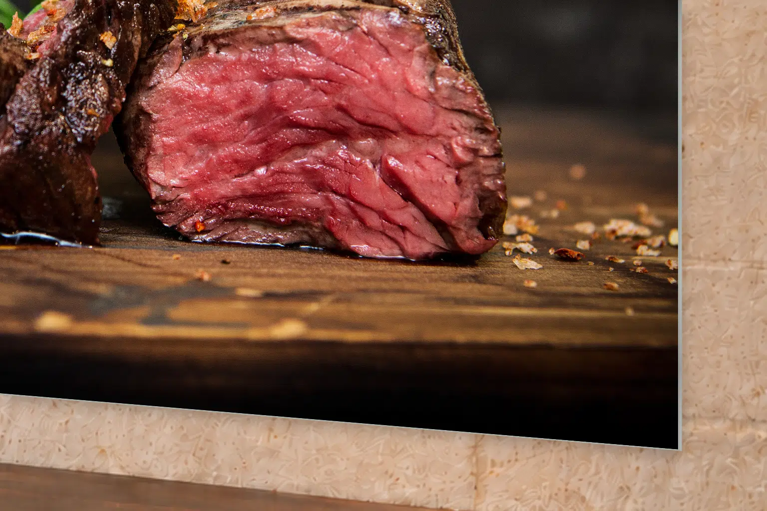 Rôti de bœuf au romarin — 60 × 40 / 90 × 60 / 120 × 80 cm